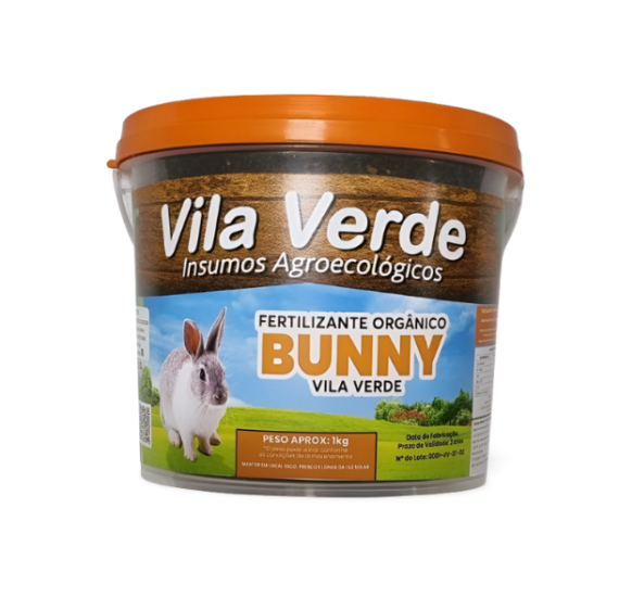 Fertilizante Orgânico Bunny Vila Verde 1kg Linha Premium - Embalagem do produto